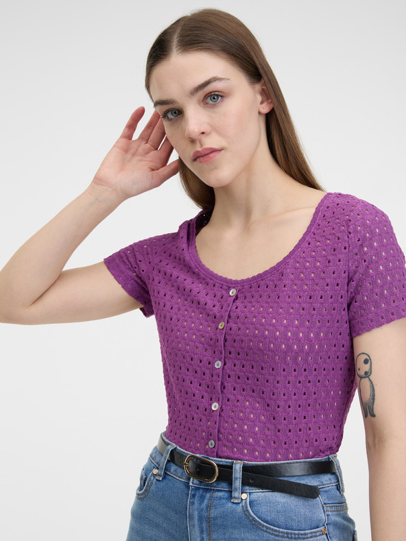 Orsay Лилава дамска тениска ORSAY