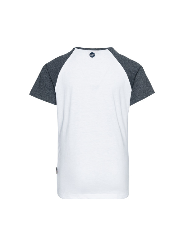 Sam 73 Синьо-бяла тениска с щампа за момичета SAM 73