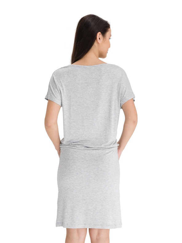 Sam 73 Сива дамска рокля с вратовръзка SAM 73