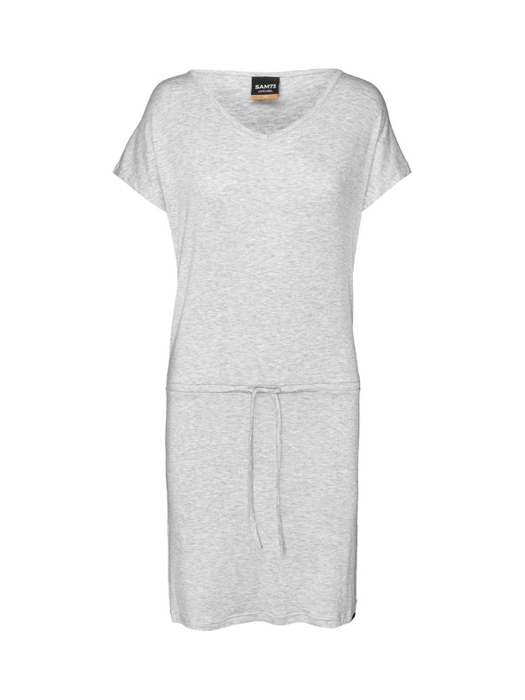 Sam 73 Сива дамска рокля с вратовръзка SAM 73