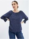 Orsay Тъмн синя дамска блуза на точки ORSAY