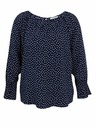 Orsay Тъмн синя дамска блуза на точки ORSAY