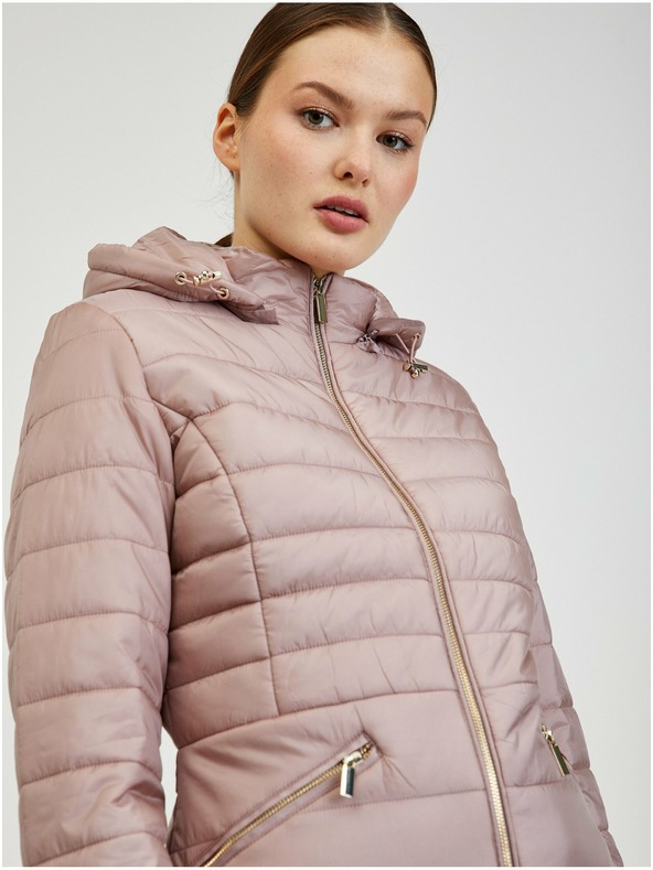 Orsay Дамско ватирано яке в цвят пудра ORSAY