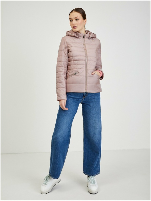 Orsay Дамско ватирано яке в цвят пудра ORSAY