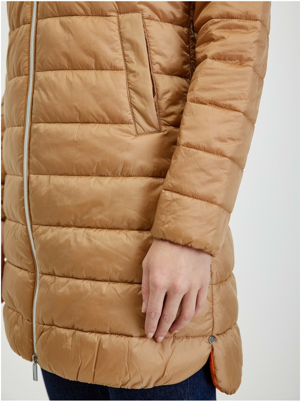 Orsay Светлокафяво дамско зимно ватирано палто ORSAY