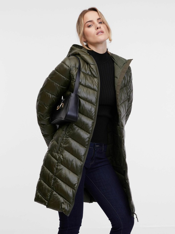 Orsay Дамско ватирано палто в цвят каки ORSAY