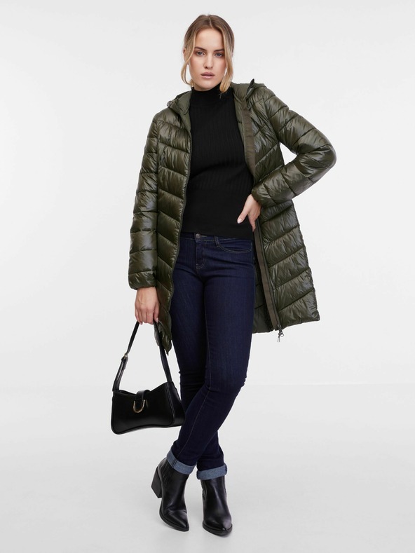 Orsay Дамско ватирано палто в цвят каки ORSAY