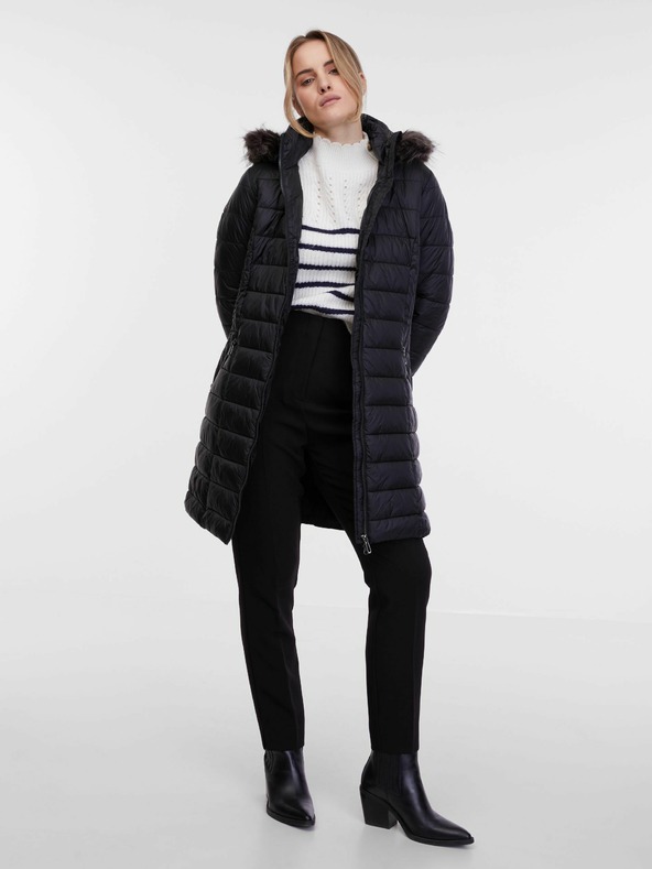 Orsay Черно дамско ватирано палто ORSAY