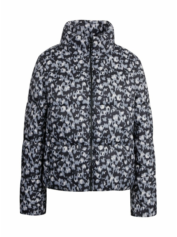 Orsay Сиво-черно дамско ватирано яке с десен ORSAY