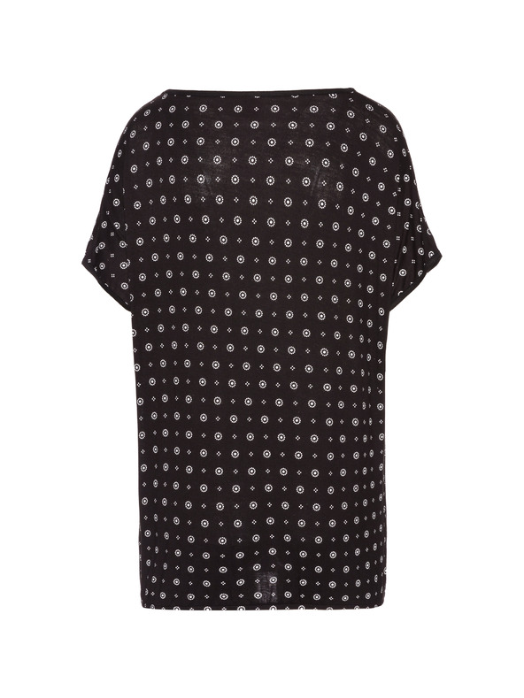 Sam 73 Черна дамска риза с шарка SAM 73