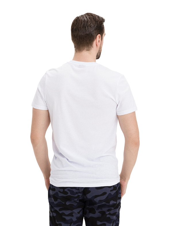 Sam 73 Бяла мъжка тениска SAM 73