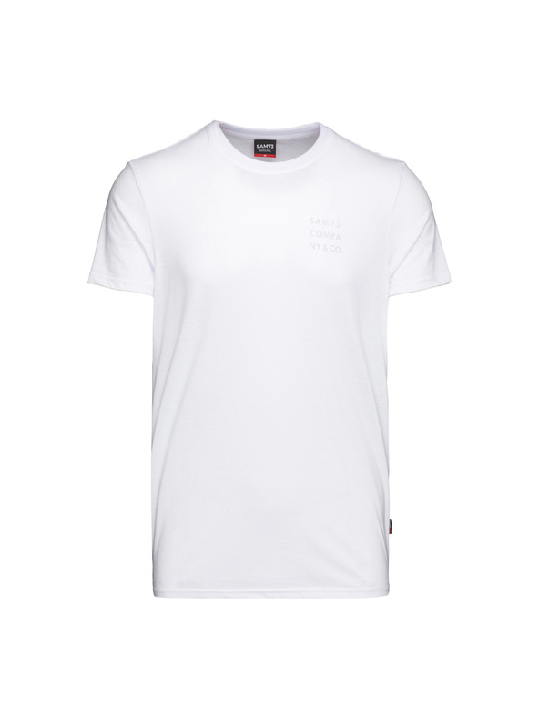 Sam 73 Бяла мъжка тениска SAM 73