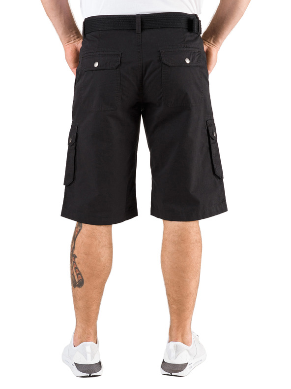 Sam 73 Черни мъжки къси панталони с джобове SAM 73