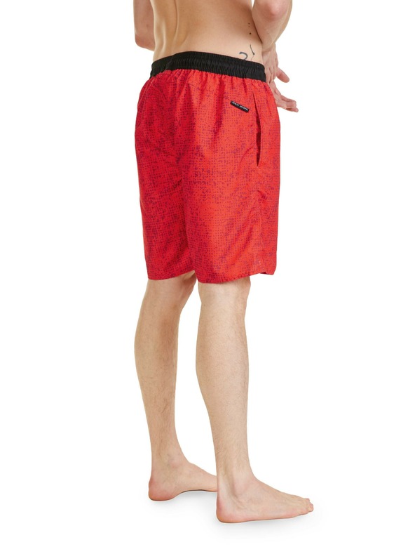 Sam 73 Червени мъжки шарени къси панталони SAM 73 Noah