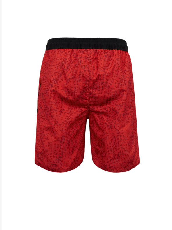 Sam 73 Червени мъжки шарени къси панталони SAM 73 Noah