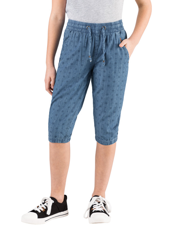 Sam 73 Сини 3/4 панталони за момичета с шарка SAM 73