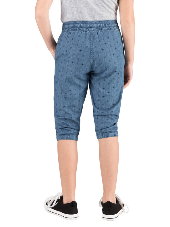 Sam 73 Сини 3/4 панталони за момичета с шарка SAM 73