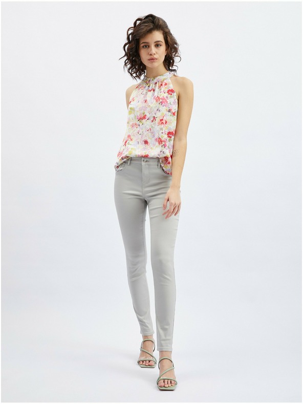 Orsay Светлосиви дамски straight fit дънки ORSAY