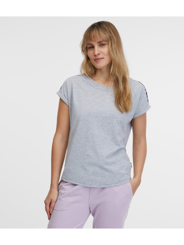Sam 73 Светлосива дамска тениска на райета SAM 73 Iris