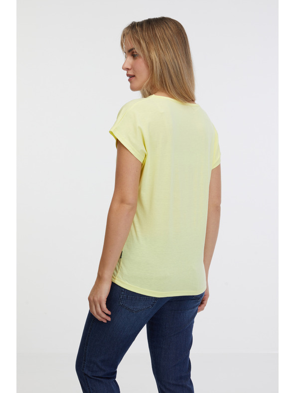 Sam 73 Светложълта дамска основна тениска SAM 73 Clorinda
