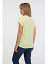 Sam 73 Светложълта дамска основна тениска SAM 73 Clorinda