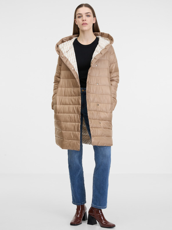 Orsay Кафяво дамско ватирано палто ORSAY