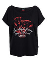 Sam 73 Черна дамска тениска с щампа SAM73 Circinus