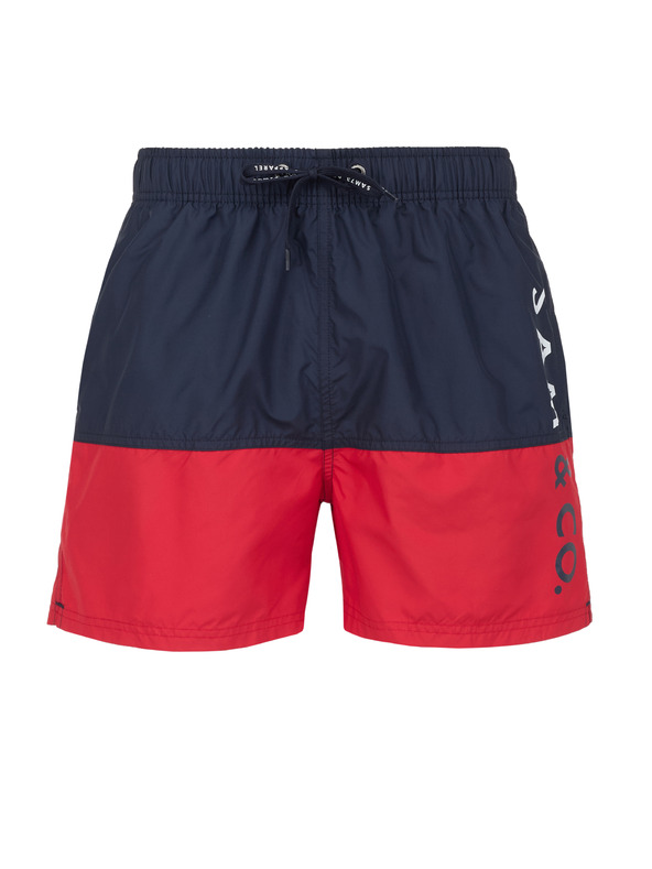 Sam 73 Червено-син мъжки бански костюм SAM 73 Eduardo