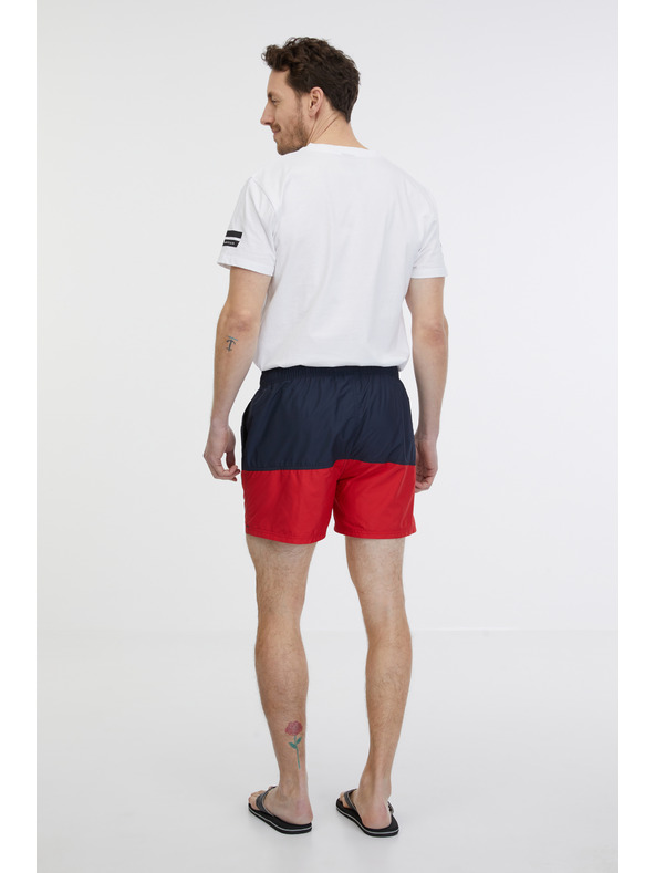 Sam 73 Червено-син мъжки бански костюм SAM 73 Eduardo