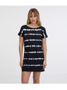 Sam 73 Дамска рокля с бял и черен десен SAM 73 Raquel