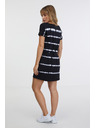 Sam 73 Дамска рокля с бял и черен десен SAM 73 Raquel