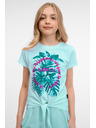 Sam 73 Тениска за момичета в ментов цвят SAM 73 Kiara