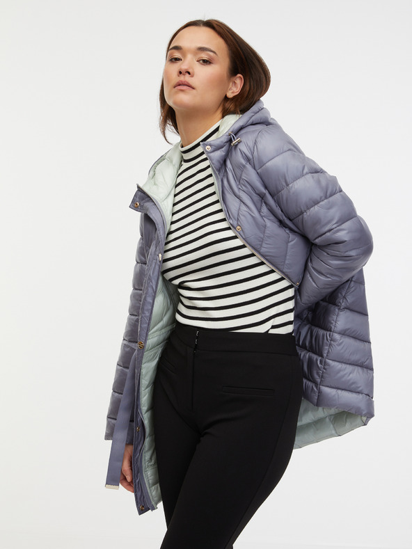 Orsay Сиво дамско зимно ватирано палто ORSAY