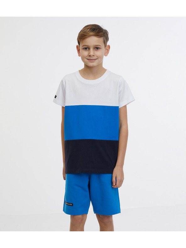 Sam 73 Синя и бяла риза за момчета SAM 73 Jabba