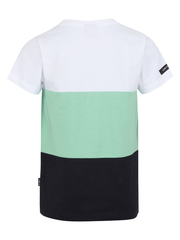 Sam 73 Зелено-бяла тениска за момчета SAM 73 Jabba