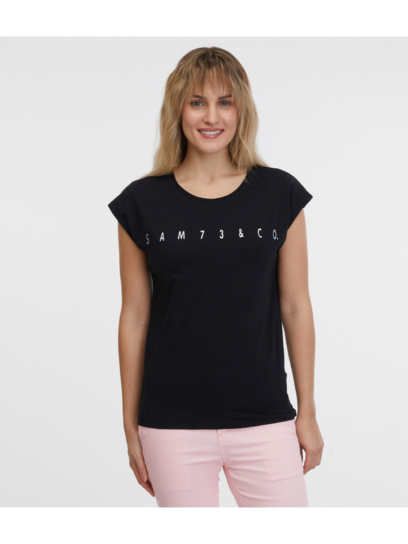 Sam 73 Черна дамска тениска SAM 73 Octavia