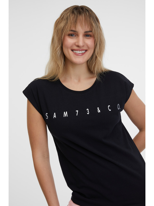 Sam 73 Черна дамска тениска SAM 73 Octavia