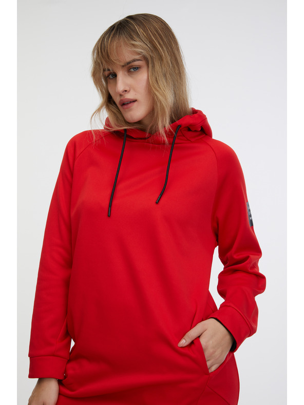 Sam 73 Червена дамска блуза с дълъг ръкав SAM 73 Thalia