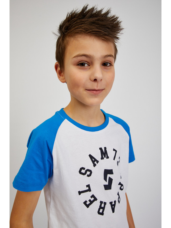 Sam 73 Бяла тениска за момчета SAM 73 Richard