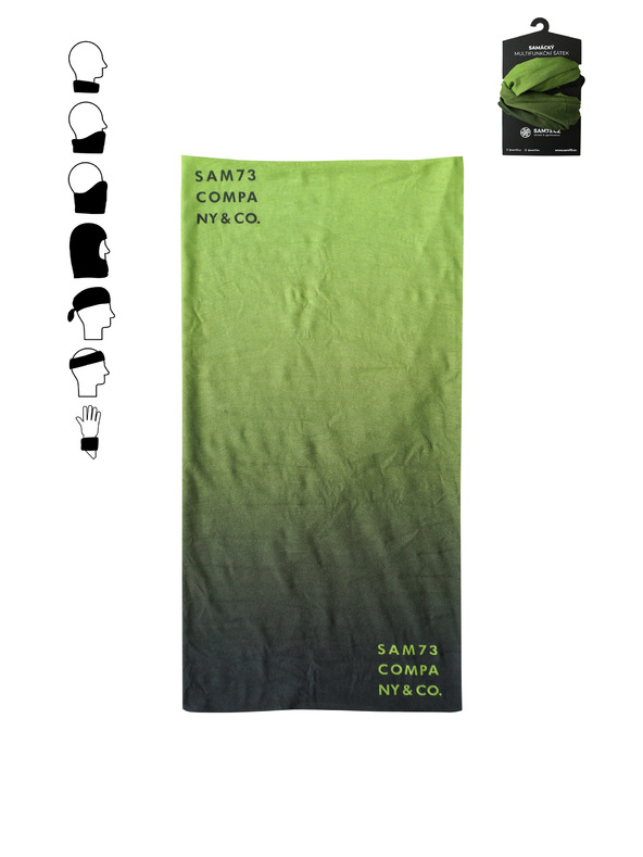 Sam 73 Зелен многофункционален шал SAM 73