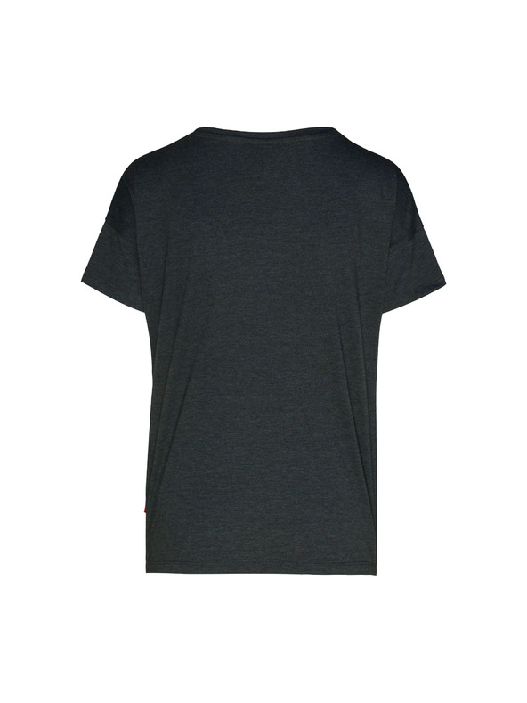 Sam 73 Тъмно сива дамска тениска с щампа SAM 73