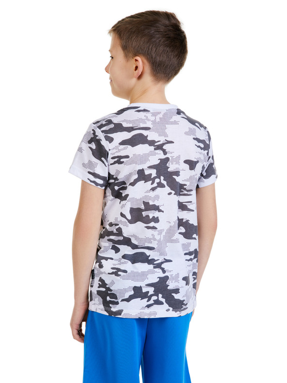 Sam 73 Светлосива тениска за момчета с шарка SAM 73 Kelvin