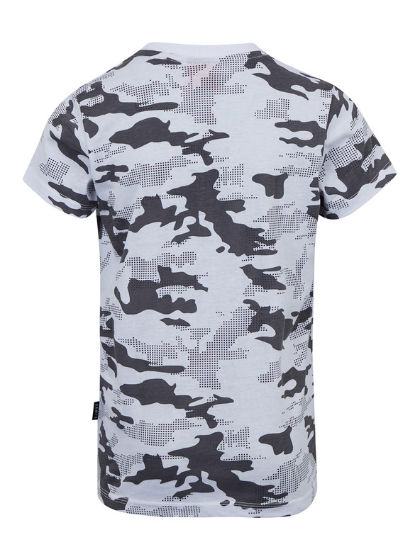 Sam 73 Светлосива тениска за момчета с шарка SAM 73 Kelvin