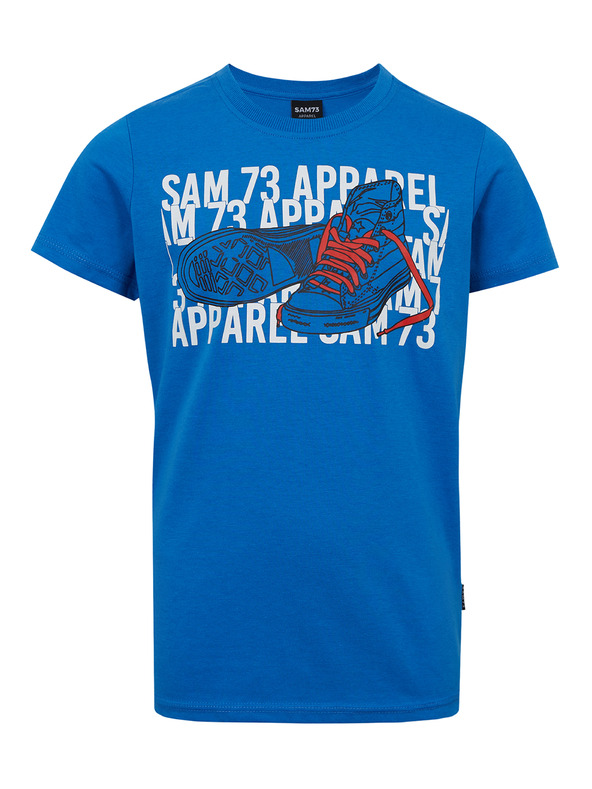 Sam 73 Синя тениска за момчета SAM 73 Peter