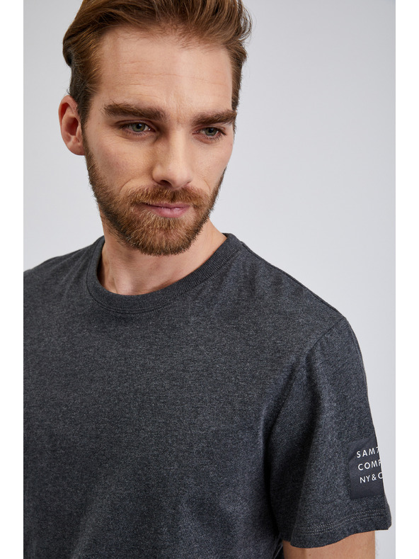 Sam 73 Тъмно сива мъжка тениска SAM 73 Freddie