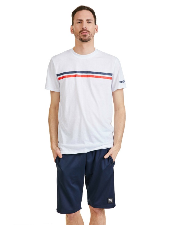 Sam 73 Бяла мъжка тениска SAM 73 Larry