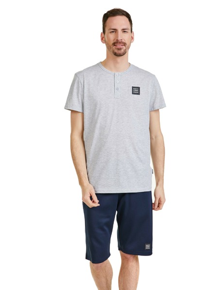 Sam 73 Светлосива мъжка тениска SAM 73 Gideon