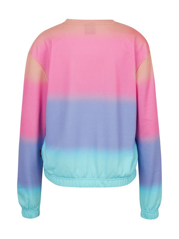 Sam 73 Синьо-розова дамска щампована суитшърт SAM 73 Clara