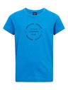 Sam 73 Синя памучна тениска за момчета с щампа SAM73 Pyrop