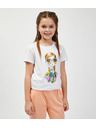 Sam 73 Бяла тениска с щампа за момичета SAM73 Mora